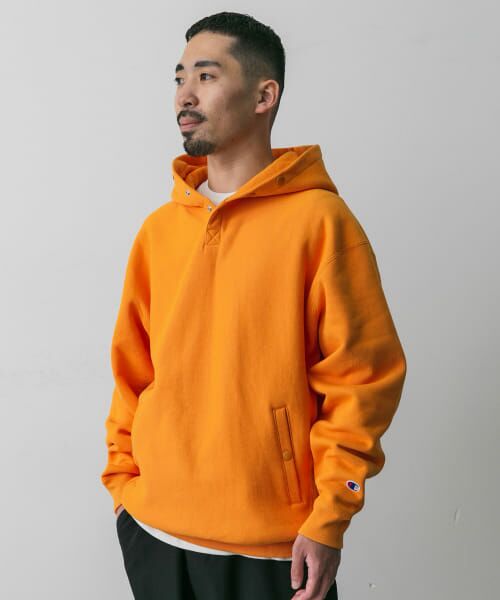 URBAN RESEARCH DOORS / アーバンリサーチ ドアーズ パーカー | 『別注』Champion×DOORS　RW HALF SNAP PARKA | 詳細13