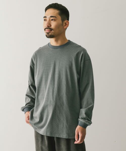 URBAN RESEARCH DOORS / アーバンリサーチ ドアーズ Tシャツ | ミジンボーダーロングスリーブ Tシャツ | 詳細8