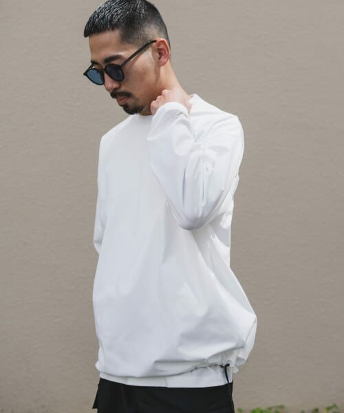 URBAN RESEARCH DOORS / アーバンリサーチ ドアーズ Tシャツ | URD Drawstring Long-Sleeve T-shirts | 詳細1