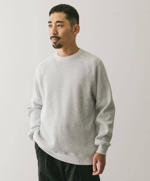 URBAN RESEARCH DOORS / アーバンリサーチ ドアーズ Tシャツ | 『UR TECH』ワッフルロングスリーブTシャツ | 詳細3