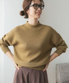 『WEB/一部店舗限定カラー』ボトルネックKNITプルオーバー