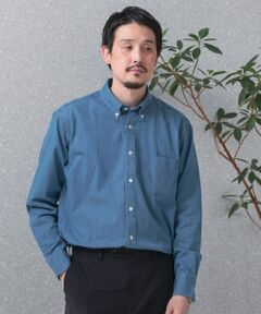 LIFE STYLE TAILOR　デニムボタンダウンシャツ