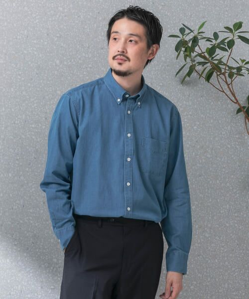 URBAN RESEARCH DOORS / アーバンリサーチ ドアーズ シャツ・ブラウス | LIFE STYLE TAILOR　デニムボタンダウンシャツ | 詳細3