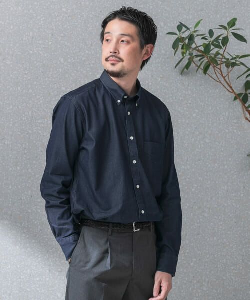 URBAN RESEARCH DOORS / アーバンリサーチ ドアーズ シャツ・ブラウス | LIFE STYLE TAILOR　デニムボタンダウンシャツ | 詳細7