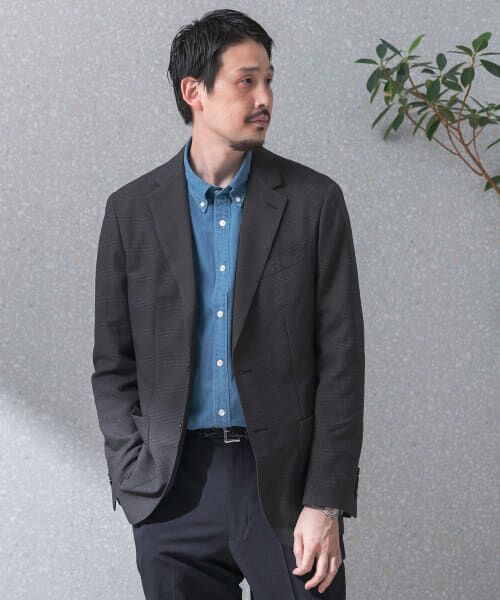 URBAN RESEARCH DOORS / アーバンリサーチ ドアーズ その他アウター | 『洗濯可/防シワ』LIFE STYLE TAILOR　TRABESTグレンチェックジャケット | 詳細2