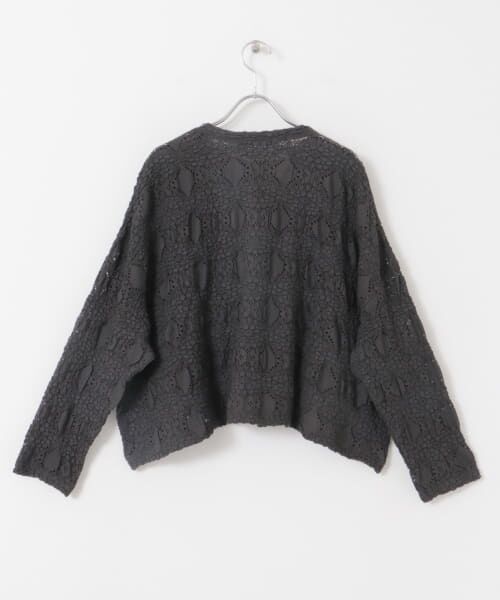 URBAN RESEARCH DOORS / アーバンリサーチ ドアーズ カーディガン・ボレロ | mizuiro ind　sheerpattern knitting cardigan | 詳細5