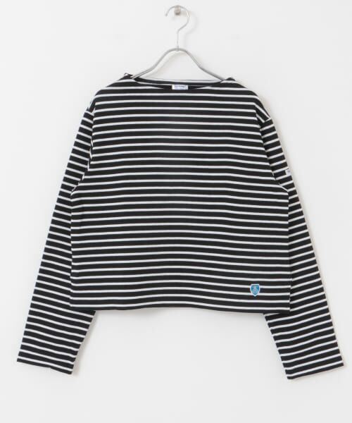 URBAN RESEARCH DOORS / アーバンリサーチ ドアーズ Tシャツ | ORCIVAL　BOAT NECK LONG-SLEEVE CROPPED PULLOVER | 詳細7