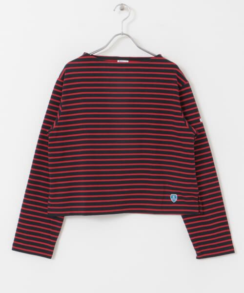 URBAN RESEARCH DOORS / アーバンリサーチ ドアーズ Tシャツ | ORCIVAL　BOAT NECK LONG-SLEEVE CROPPED PULLOVER | 詳細8