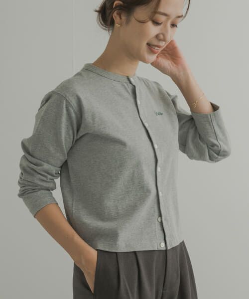 URBAN RESEARCH DOORS / アーバンリサーチ ドアーズ カーディガン・ボレロ | GYMPHLEX　SHORT CREW NECK CARDIGAN | 詳細2