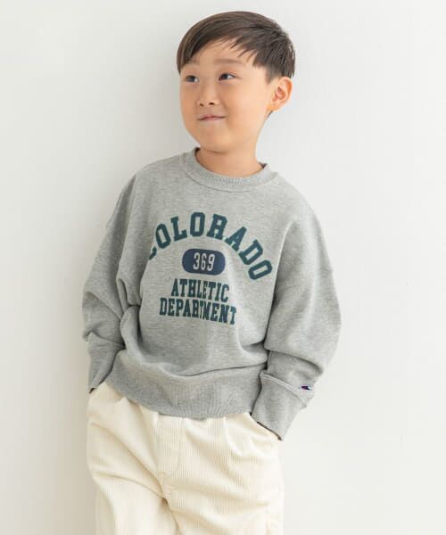 URBAN RESEARCH DOORS / アーバンリサーチ ドアーズ トップス | 『別注』Champion×DOORS　ロゴスウェット(KIDS) | 詳細17