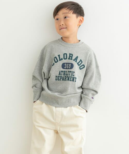 URBAN RESEARCH DOORS / アーバンリサーチ ドアーズ トップス | 『別注』Champion×DOORS　ロゴスウェット(KIDS) | 詳細18