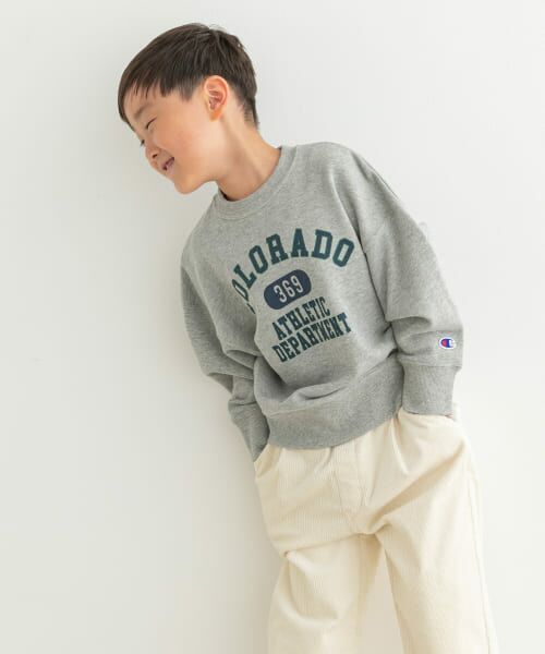 URBAN RESEARCH DOORS / アーバンリサーチ ドアーズ トップス | 『別注』Champion×DOORS　ロゴスウェット(KIDS) | 詳細19