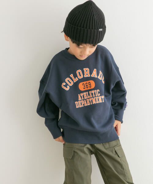 URBAN RESEARCH DOORS / アーバンリサーチ ドアーズ トップス | 『別注』Champion×DOORS　ロゴスウェット(KIDS) | 詳細28