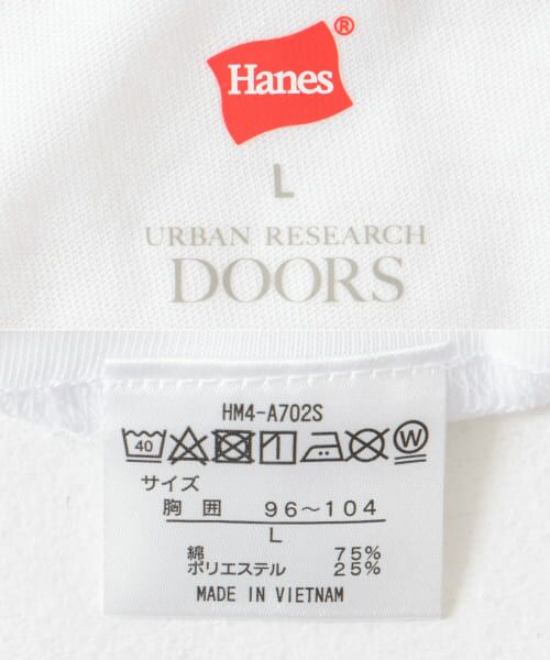 URBAN RESEARCH DOORS / アーバンリサーチ ドアーズ Tシャツ | 『別注』Hanes×DOORS　2P DOORS Fit Long-Sleeve T-shirts2 | 詳細22