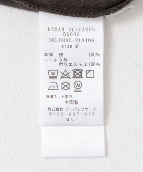 URBAN RESEARCH DOORS / アーバンリサーチ ドアーズ Tシャツ | ロゴプリント+刺しゅうロンT-SHIRTS | 詳細13