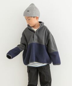 フリースバイカラープルオーバー(KIDS)