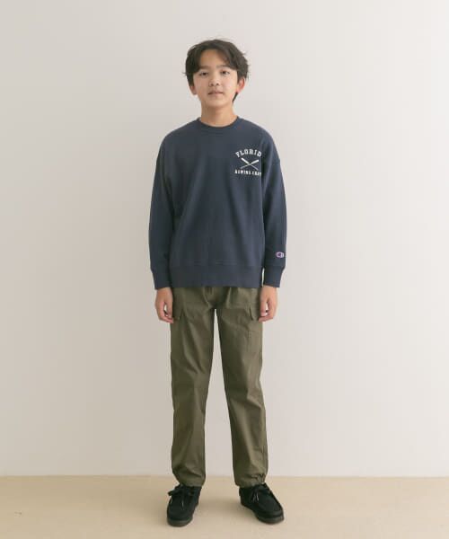 URBAN RESEARCH DOORS / アーバンリサーチ ドアーズ トップス | 『WEB/一部店舗限定』『別注』Champion×DOORS　シシュウロゴスウェット(KIDS) | 詳細15