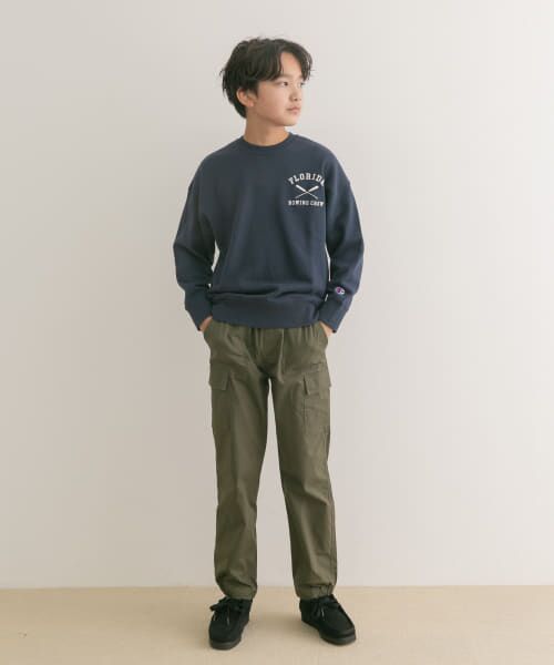 URBAN RESEARCH DOORS / アーバンリサーチ ドアーズ トップス | 『WEB/一部店舗限定』『別注』Champion×DOORS　シシュウロゴスウェット(KIDS) | 詳細16