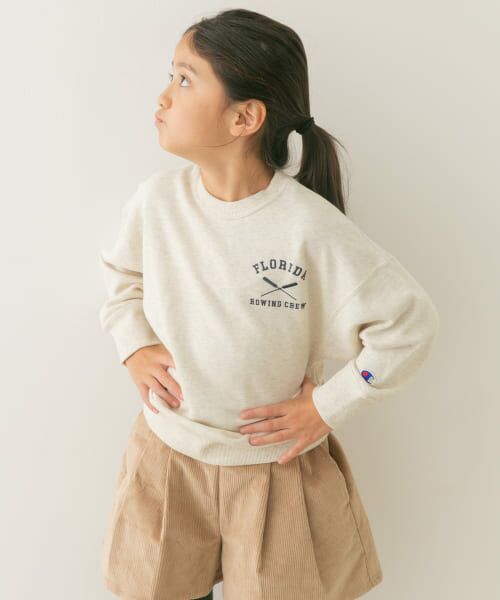 URBAN RESEARCH DOORS / アーバンリサーチ ドアーズ トップス | 『別注』Champion×DOORS　シシュウロゴスウェット(KIDS) | 詳細2