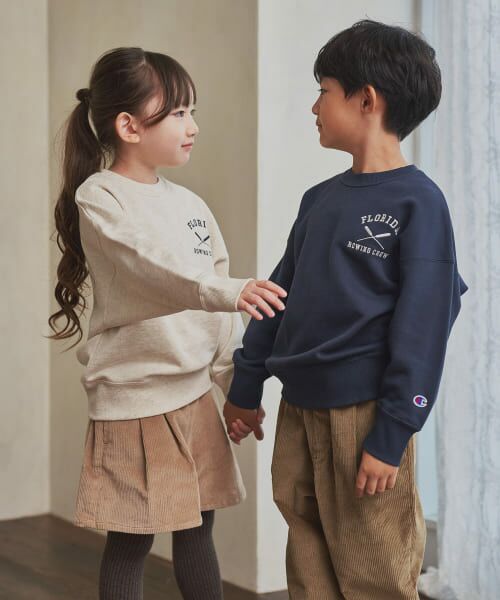 URBAN RESEARCH DOORS / アーバンリサーチ ドアーズ トップス | 『別注』Champion×DOORS　シシュウロゴスウェット(KIDS) | 詳細22