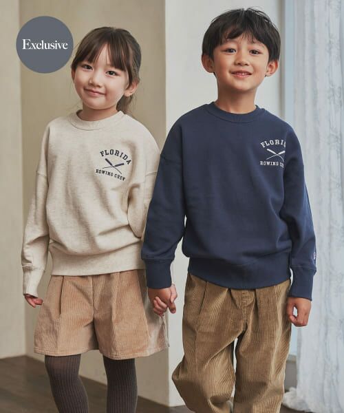 URBAN RESEARCH DOORS / アーバンリサーチ ドアーズ トップス | 『別注』Champion×DOORS　シシュウロゴスウェット(KIDS) | 詳細7