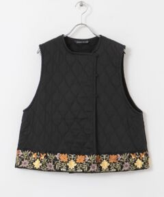 mizuiro ind　quilting embroidary vest