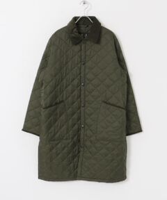 Barbour　long quilted jacket