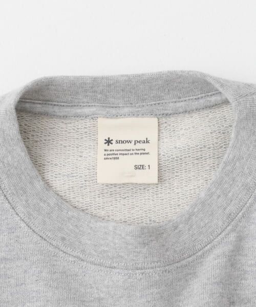 URBAN RESEARCH DOORS / アーバンリサーチ ドアーズ スウェット | Snow Peak Apparel　Recycled Cotton Sweat | 詳細8