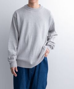 セール】 ウールブレンド柄ニットプルオーバー （ニット