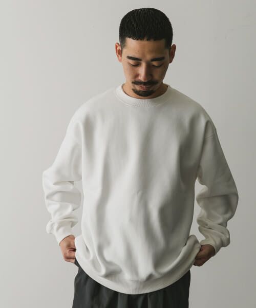 URBAN RESEARCH DOORS / アーバンリサーチ ドアーズ Tシャツ | 『XLサイズ/WEB限定』ワッフルフリース クルーネック プルオーバー | 詳細1