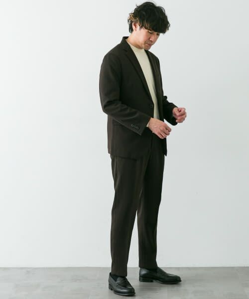 URBAN RESEARCH DOORS / アーバンリサーチ ドアーズ スラックス・ドレスパンツ | LIFE STYLE TAILOR　ウールライクソフトツイルストレッチパンツ | 詳細16