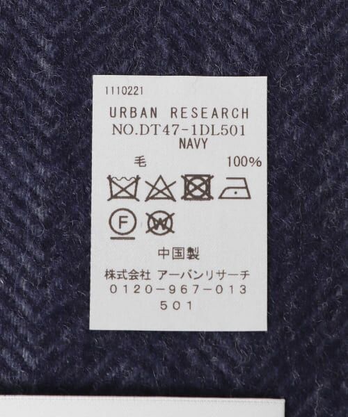 URBAN RESEARCH DOORS / アーバンリサーチ ドアーズ マフラー・ショール・スヌード・ストール | LIFE STYLE TAILOR　サイドラインウールマフラー | 詳細10