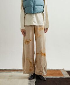 unfil　tie-dyed velour pants