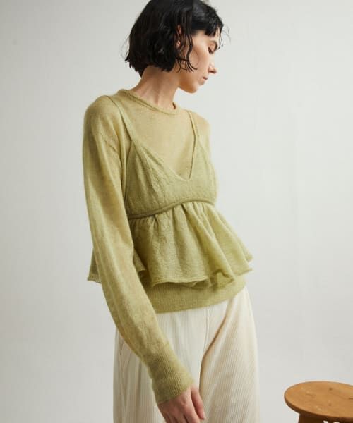 URBAN RESEARCH DOORS / アーバンリサーチ ドアーズ キャミソール・チューブトップ | unfil　mohair&silk camisole top | 詳細3