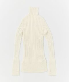 unfil　baby alpaca  ribbed-knit