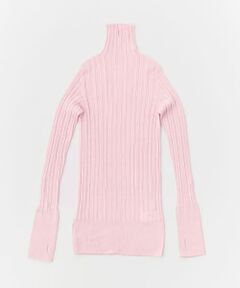 unfil　baby alpaca  ribbed-knit