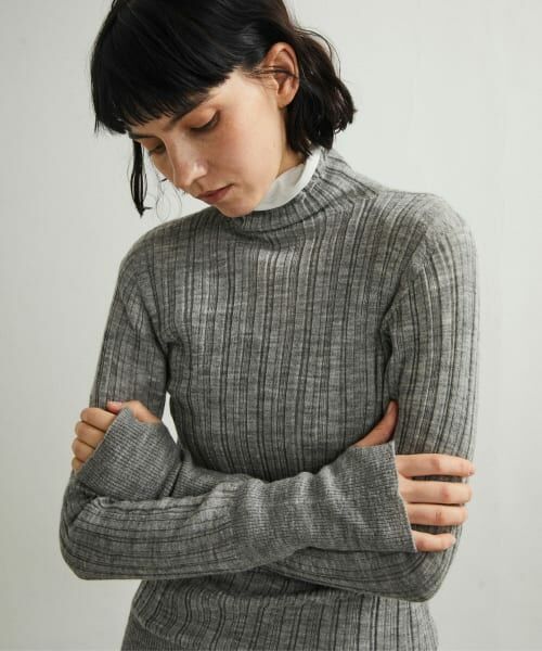 URBAN RESEARCH DOORS / アーバンリサーチ ドアーズ ニット・セーター | unfil　baby alpaca  ribbed-knit | 詳細2