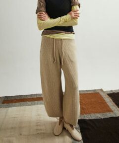 unfil　ribbed-knit  pants