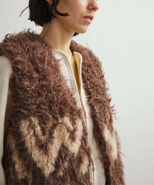 URBAN RESEARCH DOORS / アーバンリサーチ ドアーズ ベスト | unfil　COWICHAN hand-knit vest | 詳細2