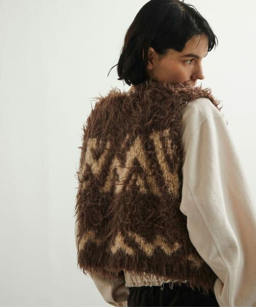 URBAN RESEARCH DOORS / アーバンリサーチ ドアーズ ベスト | unfil　COWICHAN hand-knit vest | 詳細4