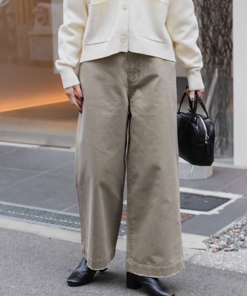 URBAN RESEARCH DOORS/アーバンリサーチ ドアーズ FORK & SPOON フレンチドリルピグメントチノパンツ BEIGE 2 URBAN RESEARCH DOORS/アーバンリサーチ ドアーズ FORK & SPOON フレンチドリルピグメントチノパンツ BEIGE 2