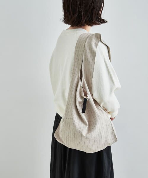 URBAN RESEARCH DOORS/アーバンリサーチ ドアーズ LIVING PRODUCTS ショッパーバッグ ストライプ ベージュ - URBAN RESEARCH DOORS/アーバンリサーチ ドアーズ LIVING PRODUCTS ショッパーバッグ ストライプ ベージュ -