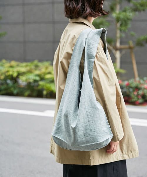 URBAN RESEARCH DOORS/アーバンリサーチ ドアーズ LIVING PRODUCTS ショッパーバッグ ストライプ ミント - URBAN RESEARCH DOORS/アーバンリサーチ ドアーズ LIVING PRODUCTS ショッパーバッグ ストライプ ミント -