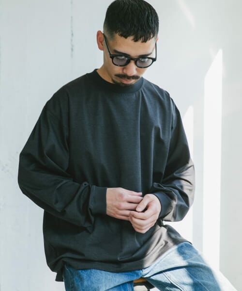 URBAN RESEARCH DOORS/アーバンリサーチ ドアーズ 『吸水速乾/イージーケア/接触冷感』クイックドライ ロングスリーブ Tシャツ CHARCOAL M URBAN RESEARCH DOORS/アーバンリサーチ ドアーズ 『吸水速乾/イージーケア/接触冷感』クイックドライ ロングスリーブ Tシャツ CHARCOAL M