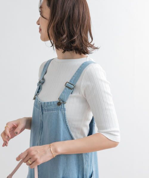 URBAN RESEARCH DOORS/アーバンリサーチ ドアーズ 針抜き6分袖カットソー OFF M URBAN RESEARCH DOORS/アーバンリサーチ ドアーズ 針抜き6分袖カットソー OFF M