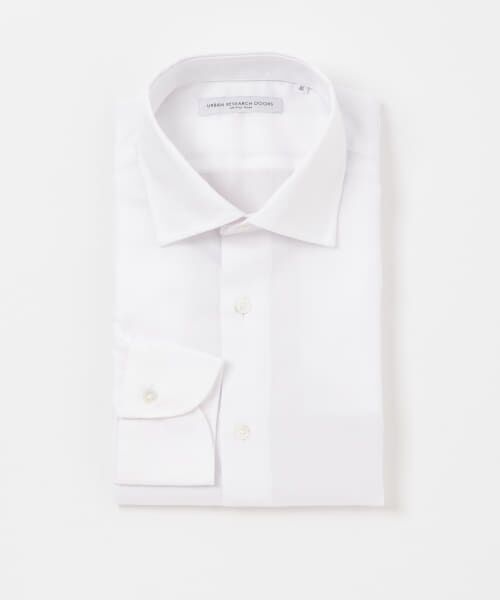 URBAN RESEARCH DOORS/アーバンリサーチ ドアーズ 『イージーケア』LIFE STYLE TAILOR セミワイドツイル無地シャツ WHITE 37 URBAN RESEARCH DOORS/アーバンリサーチ ドアーズ 『イージーケア』LIFE STYLE TAILOR セミワイドツイル無地シャツ WHITE 37