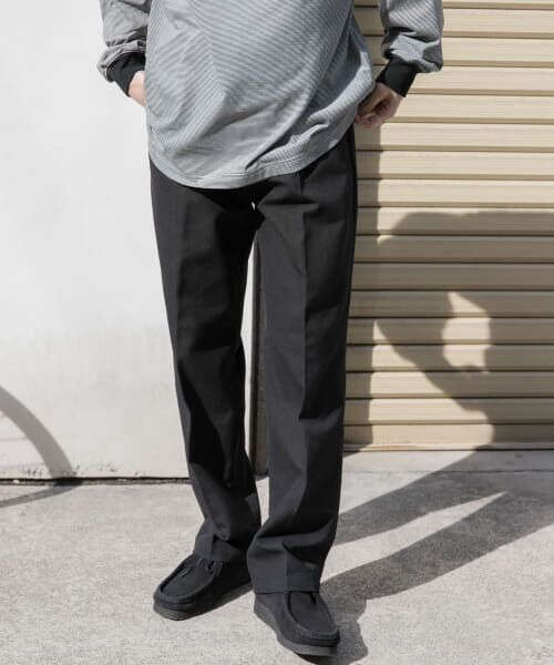 URBAN RESEARCH DOORS/アーバンリサーチ ドアーズ FORK & SPOON ホップサックテーパードパンツ BLACK 5 URBAN RESEARCH DOORS/アーバンリサーチ ドアーズ FORK & SPOON ホップサックテーパードパンツ BLACK 5