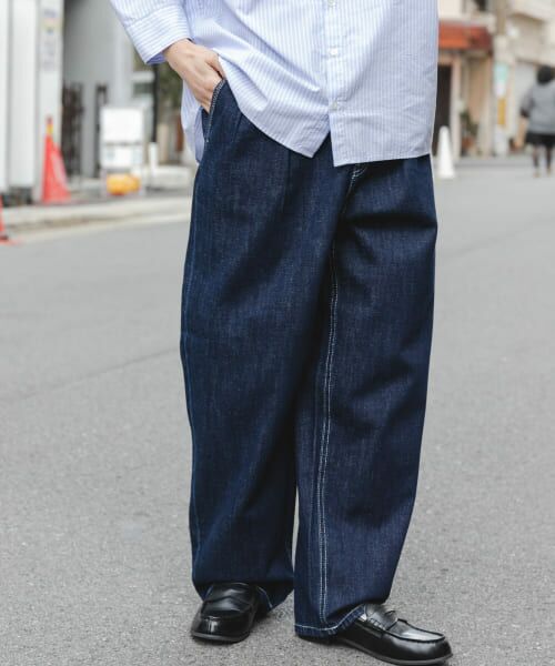 URBAN RESEARCH DOORS/アーバンリサーチ ドアーズ FORK & SPOON ソフトツイストデニムインタックパンツ BLUE 2 URBAN RESEARCH DOORS/アーバンリサーチ ドアーズ FORK & SPOON ソフトツイストデニムインタックパンツ BLUE 2