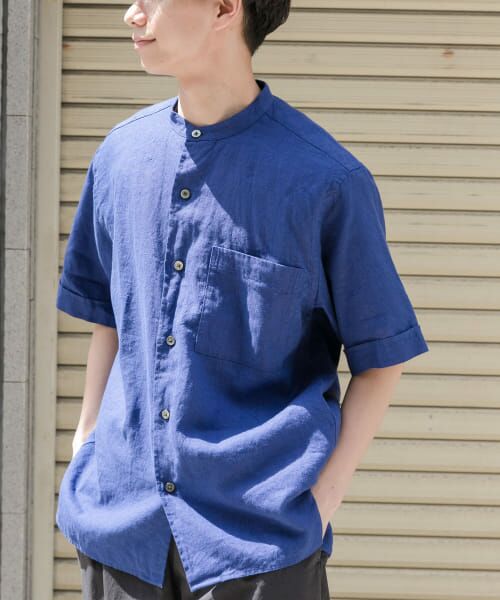 URBAN RESEARCH DOORS/アーバンリサーチ ドアーズ FORK & SPOON コットンリネンショートスリーブシャツ BLUE 5 URBAN RESEARCH DOORS/アーバンリサーチ ドアーズ FORK & SPOON コットンリネンショートスリーブシャツ BLUE 5