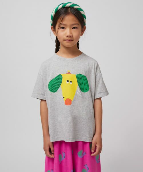 URBAN RESEARCH DOORS/アーバンリサーチ ドアーズ BOBO CHOSES Happy Dog T-shirts(KIDS) GRAY 120 URBAN RESEARCH DOORS/アーバンリサーチ ドアーズ BOBO CHOSES Happy Dog T-shirts(KIDS) GRAY 120
